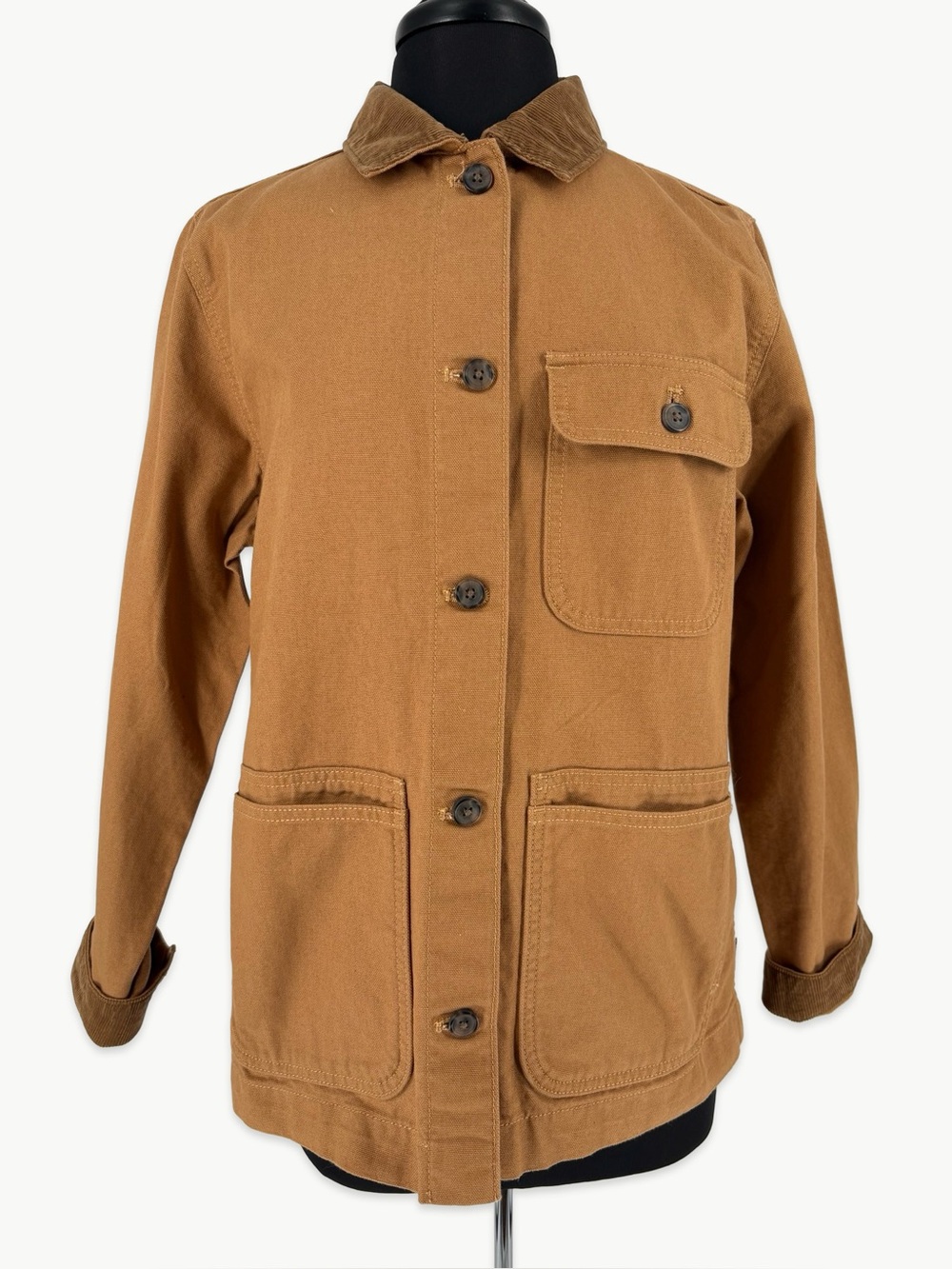 Patagonia Point Reyes Canvas Barn Jacket Chore Coat Size Small in Nest Brown NWT